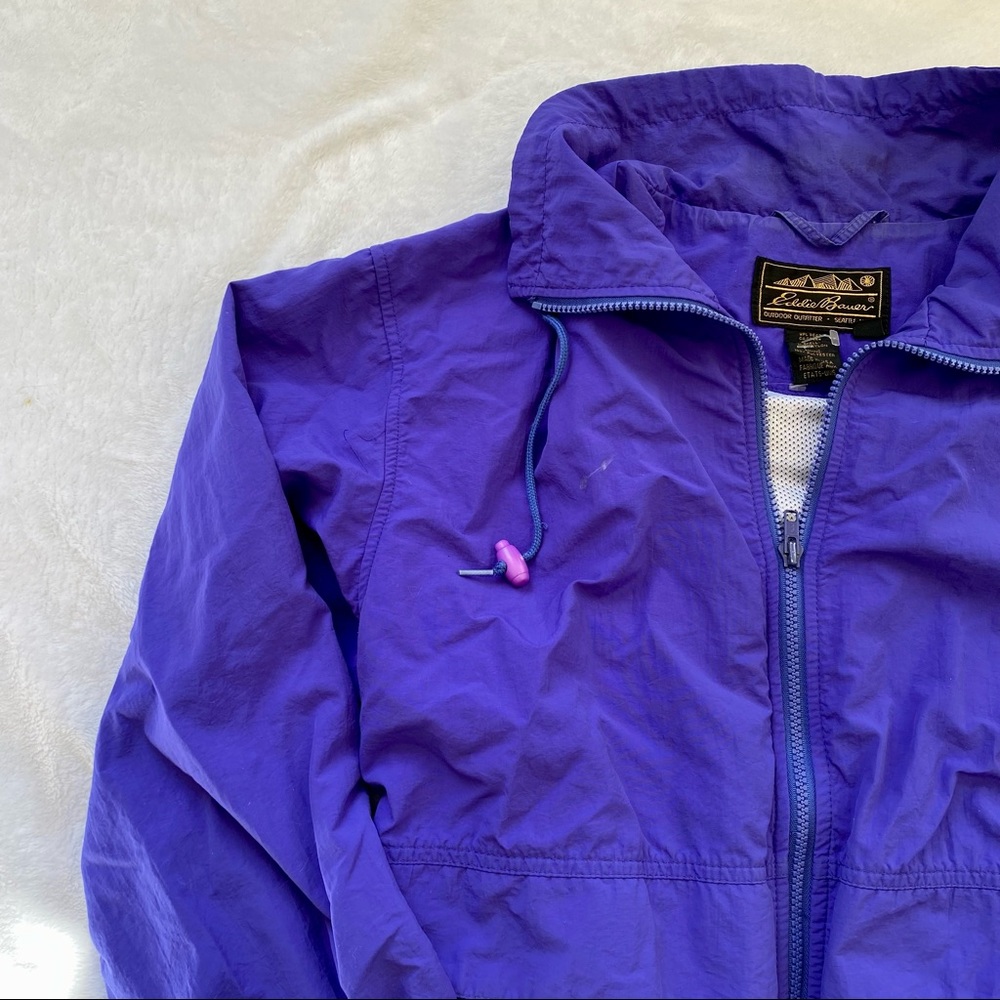 Eddie Bauer zip up rain jacket